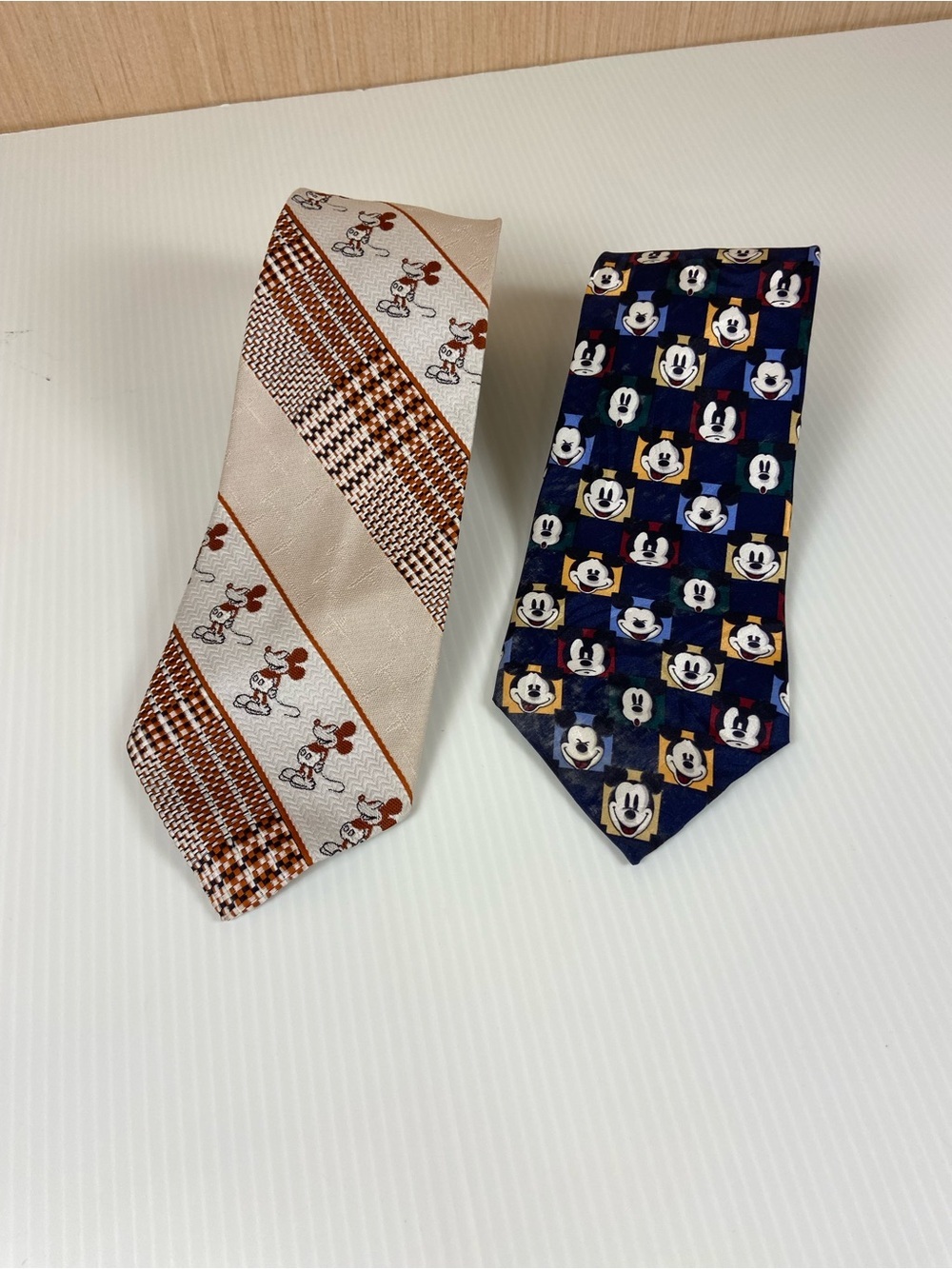 Disney Mickey Mouse Novelty Necktie Lot Vintage Cervantes & Walt Disney World